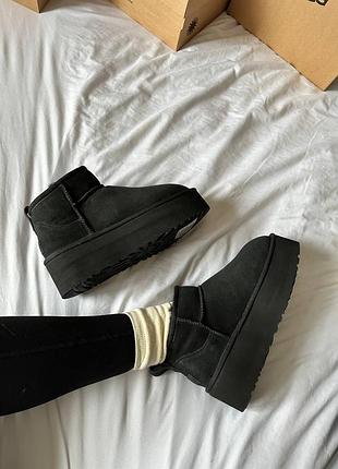 Мини угги на платформе ugg ultra mini platform2 фото