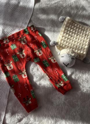 Новогодние пижамные штаны