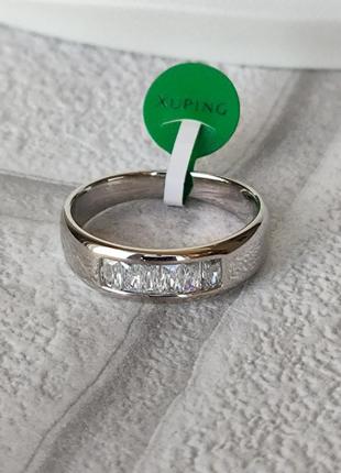 Каблочка ксюпинг xuping медицинская сталь родий