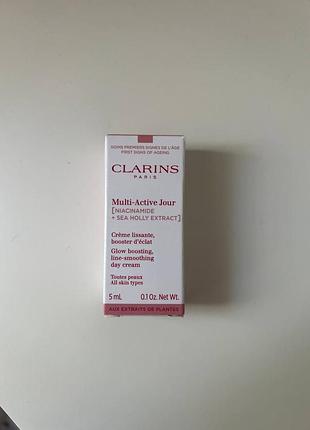 Крем для обличчя clarins glow boosting line- smoothing day cream