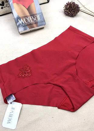Трусики бесшовные wolbar elia красные