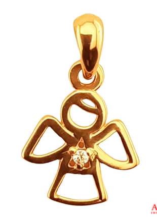 Золотая подвеска ангел с фианитом с1к 60161 0.79 арт.978626636