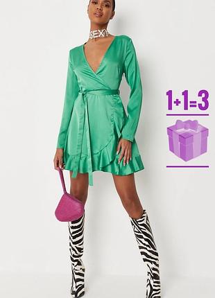 Новое! атласное платье missguided (без пояса)