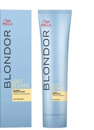 Освітлюючий крем на масляній основі wella professionals soft blonde cream 200гр (8005610586823)