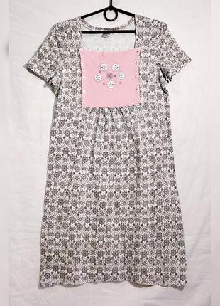 Ночная коттоновая рубашка