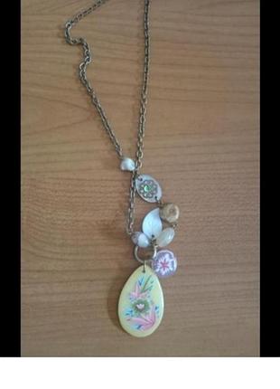 Цепочка с шармами и квуоном, винтаж