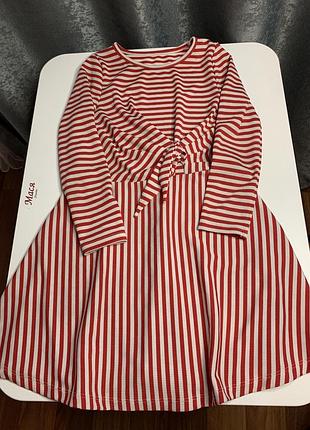 Дитяче красиве плаття в смужку трикотаж