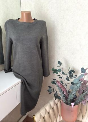 🩷 шикарное теплое женское платье  в цвете графит