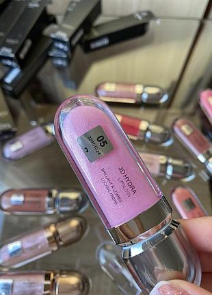 Блиск для губ 05 3d hydra lipgloss. блиск з шимером. сяючий блиск кіко мілано