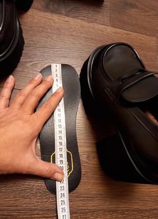 Черные туфли, оксфорды на каблуке р37