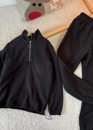 Костюм флис полар Ребенок черный