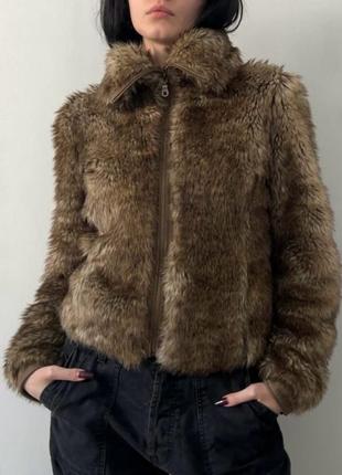 Штучна вінтажна шуба