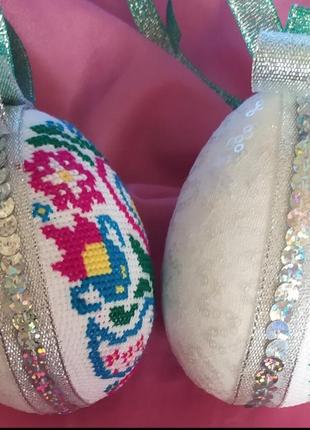 Пасхальные вышитые записки