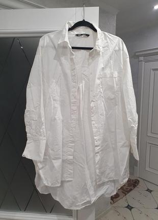 Довга сорочка туніка zara
