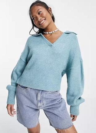 Свитер с воротничком asos