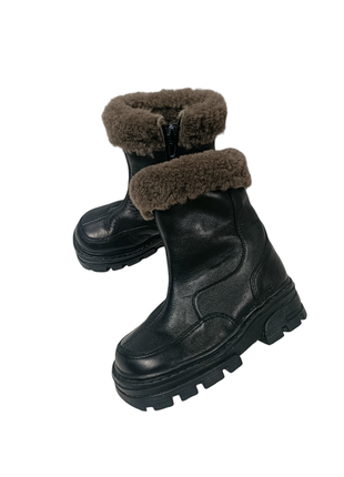 Дуже класні шкіряні зимові натуральні чоботи для вашого хлопчика