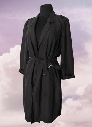 H&amp;m divided накидка черная тренч плащ