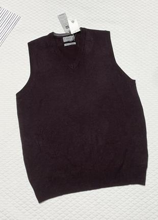 Теплий жилет / безрукавка з високоякісної вовни  lambswool ,від  бренду marks&spenser