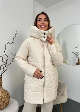 Зимнее пальто капюшон плащ супер теплое зима куртка