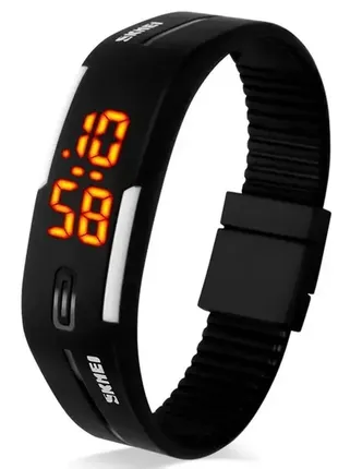 Спортивные женские времена часы skmei 1099 binar черные