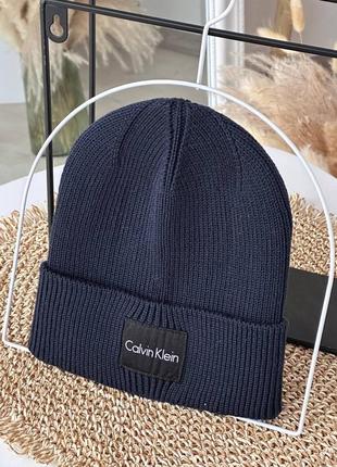 Calvin klein  шапка унисекс не высокая лопатка