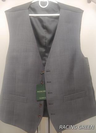Жилетка костюмная из шерсти мужская от racing green xl-54(44)