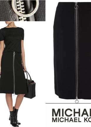 Michael kors юбка миди a-силуэта на молнии