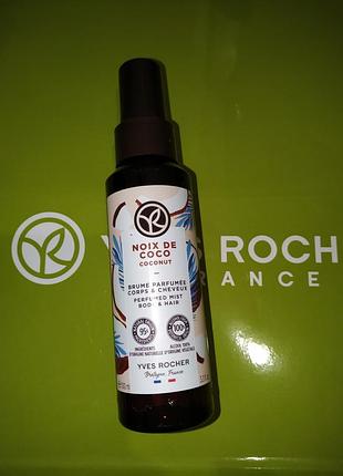 Спрей для волосся та тіла кокосовий горіх 100 мл yves rocher
