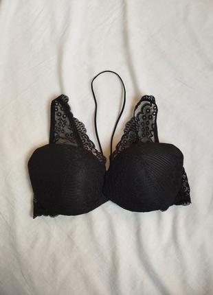Бюстгальтер левчик бюстье кружево черный bretelle