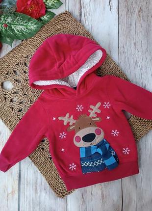 Теплый новогодный свитер худи теплый новогодний свитер худи