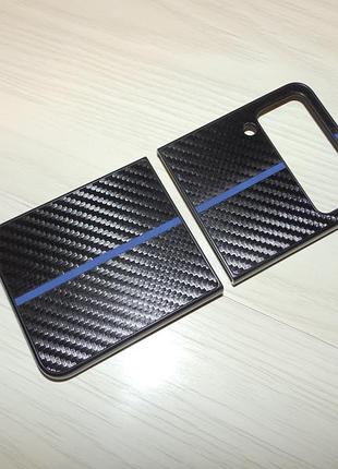 Чехол для samsung galaxy z flip 4 phone case carbon