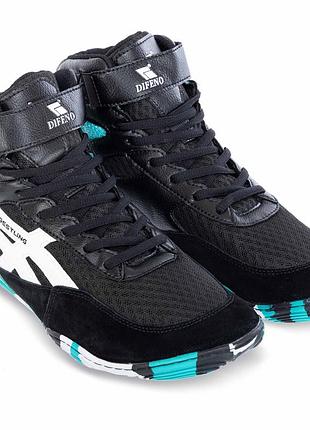 Борцівки wrestling difeno розмір 40-45 чорний-м'ятний