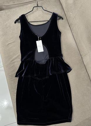 Сукня міні велюр