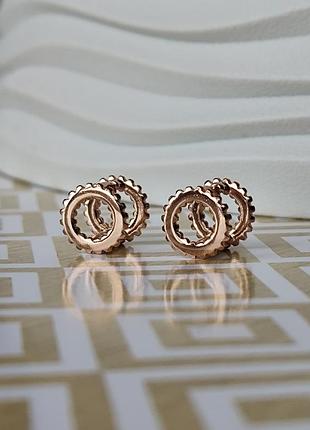 Позолоченные серьги ксюпинг xuping позолота медицинское золото медицинская сталь