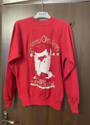 Новорічний утеплений світшот 48 розмір