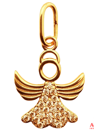 Золотая подвеска ангел с фианитами ск 412820 1.33 арт.978626629