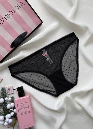 Черные трусики victoria’s secret оригинал трусы сетка прозрачные