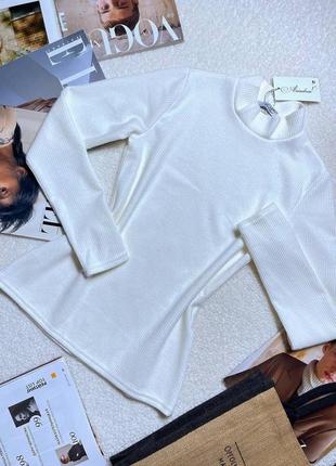 Женский мягкий гольф водолазка рубчик ангора