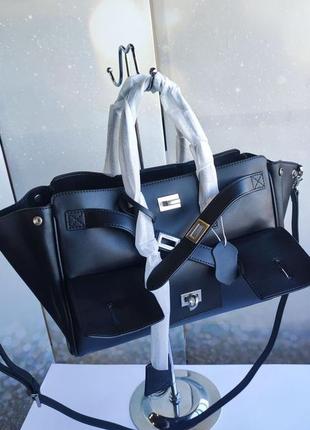 Шкіряна сумка люкс якості у стилі баленсиага
