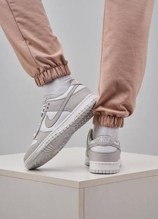Кросівки чоловічі nike sb dunk low retro white grey