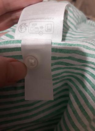 Льняное стильноеп латье-рубашка дуже h&m7 фото