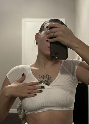 Белый топ shein