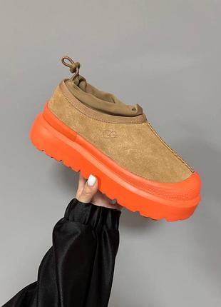 36-41 р ugg tasman weather hybrid slipper 'chestnut orange'