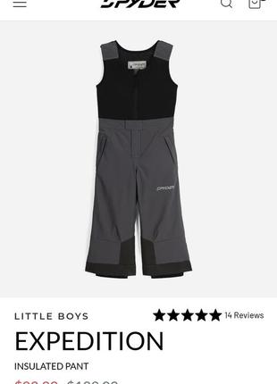 110 - для двойни утеплённые зимние штаны лыжные spyder полукомбинезон