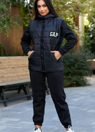 Спортивный костюм 3-ка женский зимний gap на 150м-синтепоне 48,50,52,54,56 av2405-2066idt