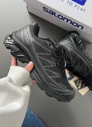 Мужские кроссовки 2In1 salomon xt-6 black gore-tex