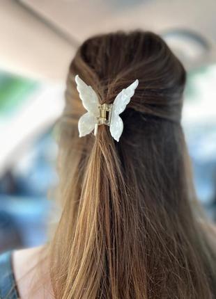 Шпилька краб метелик заколка крабик метеликом зажим для волосся