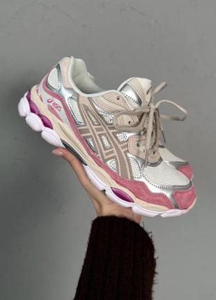 Кроссовки asics gel-nyc cream/mineral beige7 фото