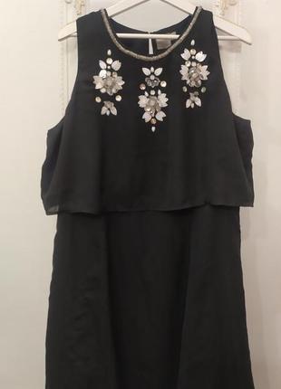 Платье большой размер с вышивкой