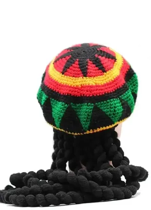 Шапка боба марли растаман с дредами косплей маскарад +подарок